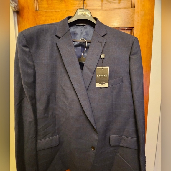 Ralph Lauren Blue Men’s Suit Classic Fit Ultra Flex Blazer 58R Pants 46 W x30 L